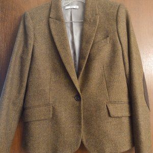 MNG twill tweed blazer Size L